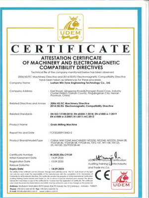 CE認證-糧食磨粉設備
