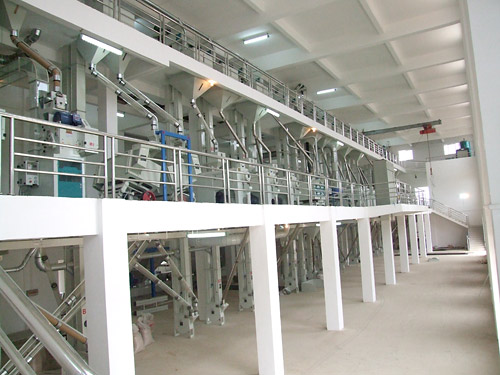 湖北日產(chǎn)50噸小米加工成套設(shè)備投入生產(chǎn)