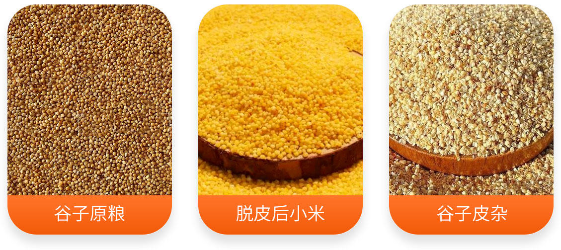小米高粱加工成套設(shè)備產(chǎn)成品圖